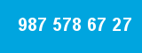 987 578 67 27 987 578 67 27